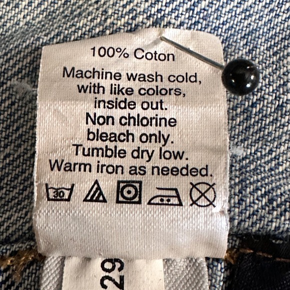 Madewell Distressed Jean Jacket XXS Medium Wash Denim C5791 Cotton Trucker - Picture 4 of 10